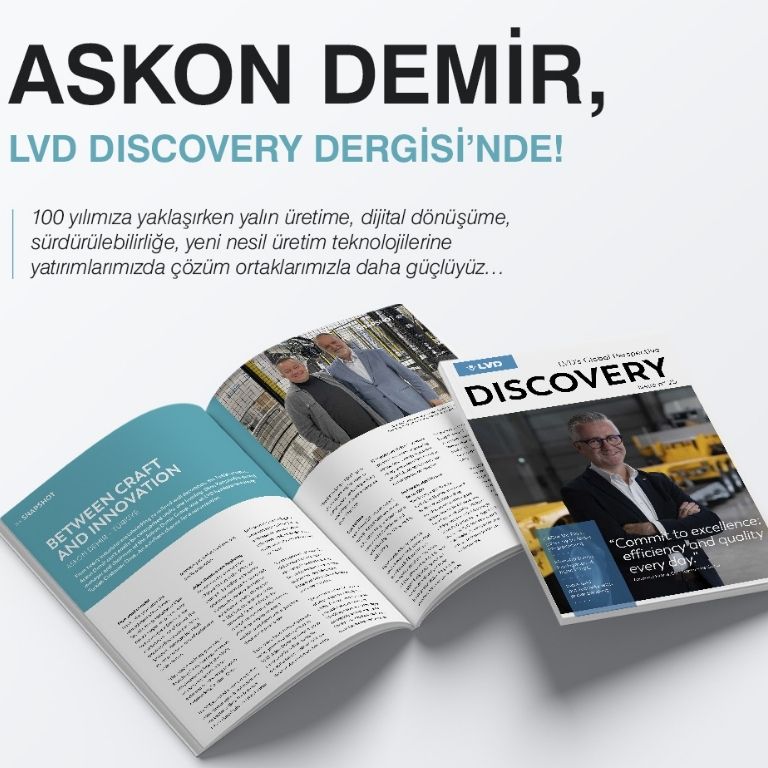 LVD Discovery Dergisi'nde 100. Yılımıza Doğru Yatırımlarımız ve Çözüm Ortaklıklarımız